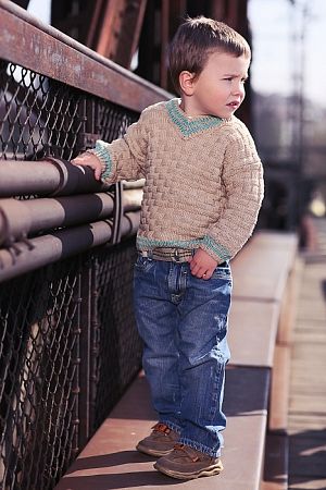 Svetr s výstřihem do V